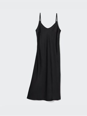 Uniqlo Silk Slip Maxi Dress